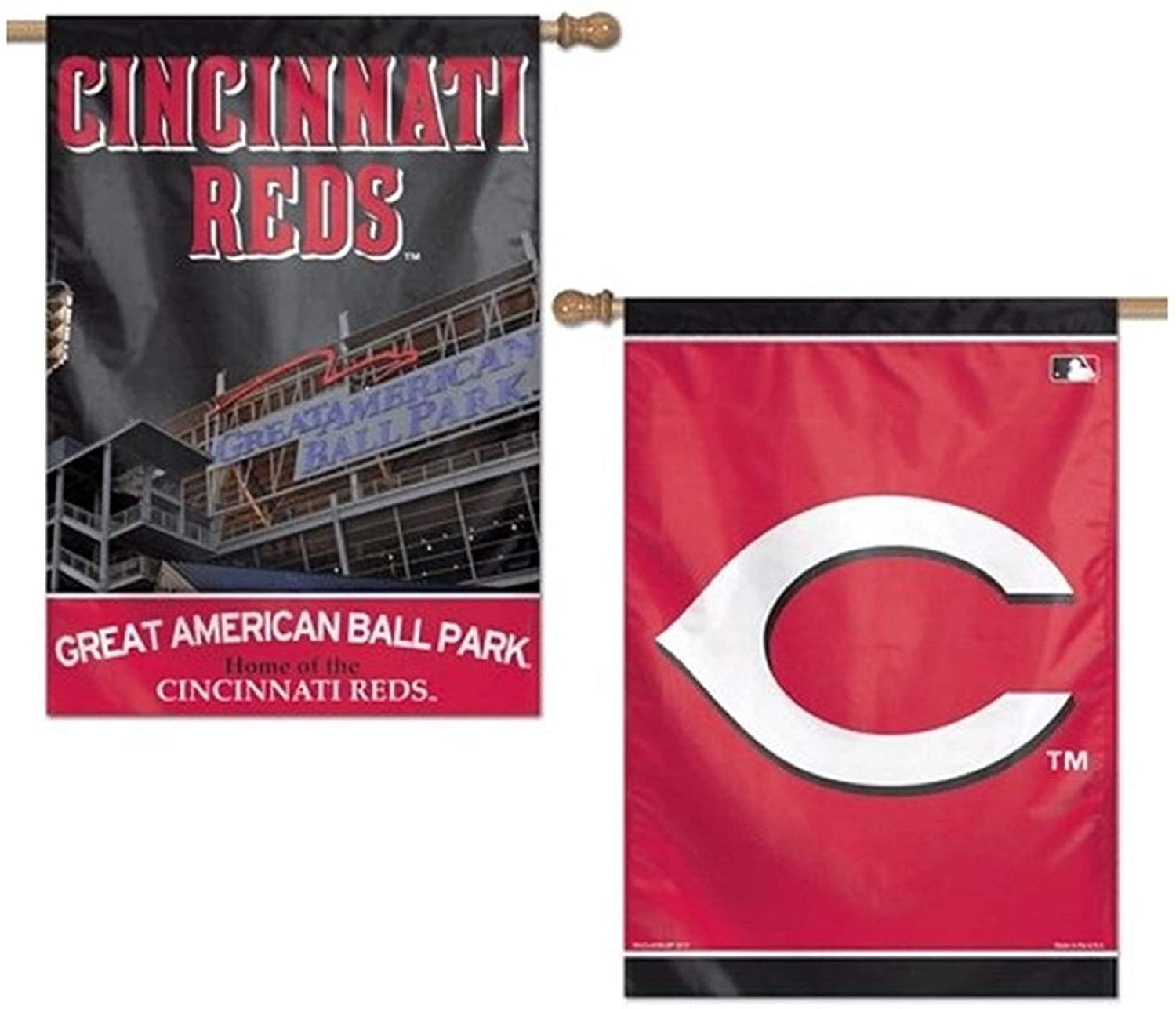 Cincinnati Reds 28x40 Banner Flag Double Sided