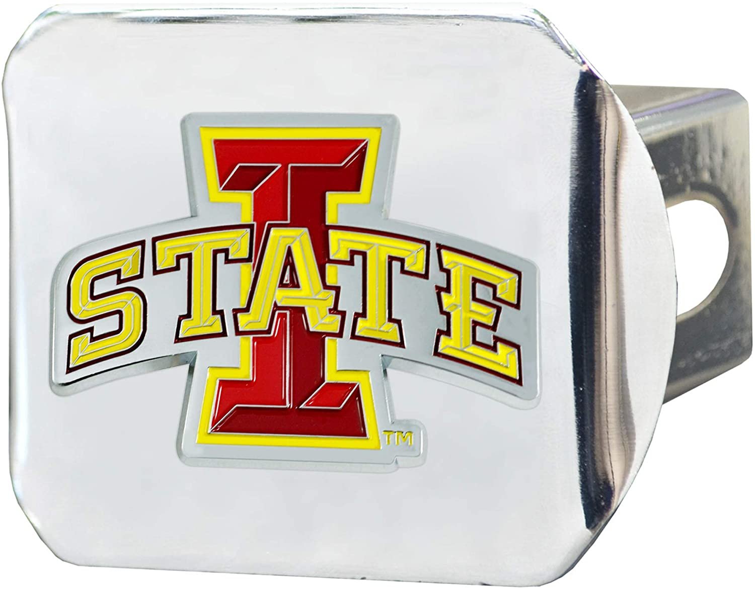 Iowa State Cyclones Hitch Cover Solid Metal with Color Metal Emblem 2" Square Type III University