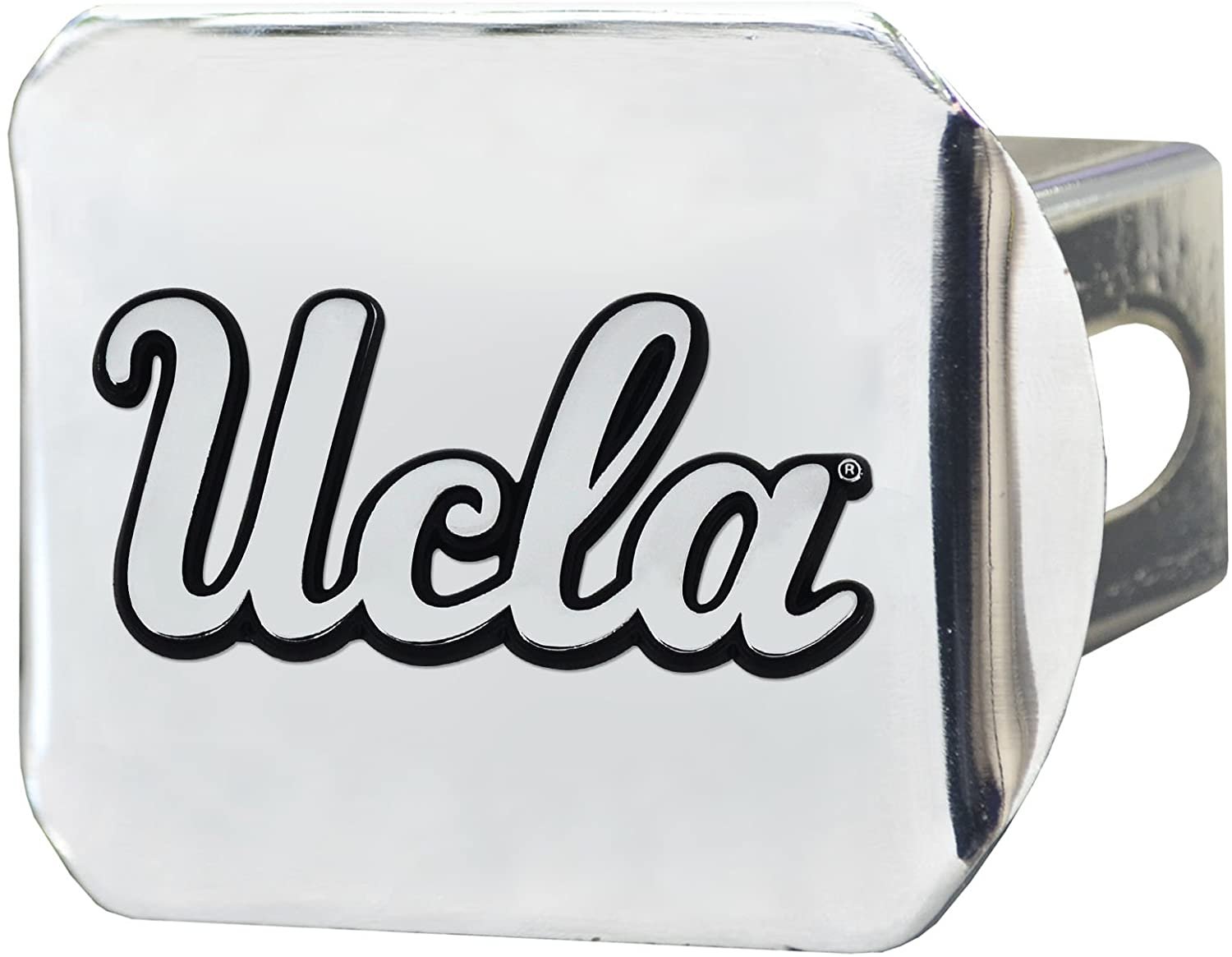 UCLA Bruins Hitch Cover Solid Metal with Chrome Metal Emblem 2" Square Type III University of California Los Angeles