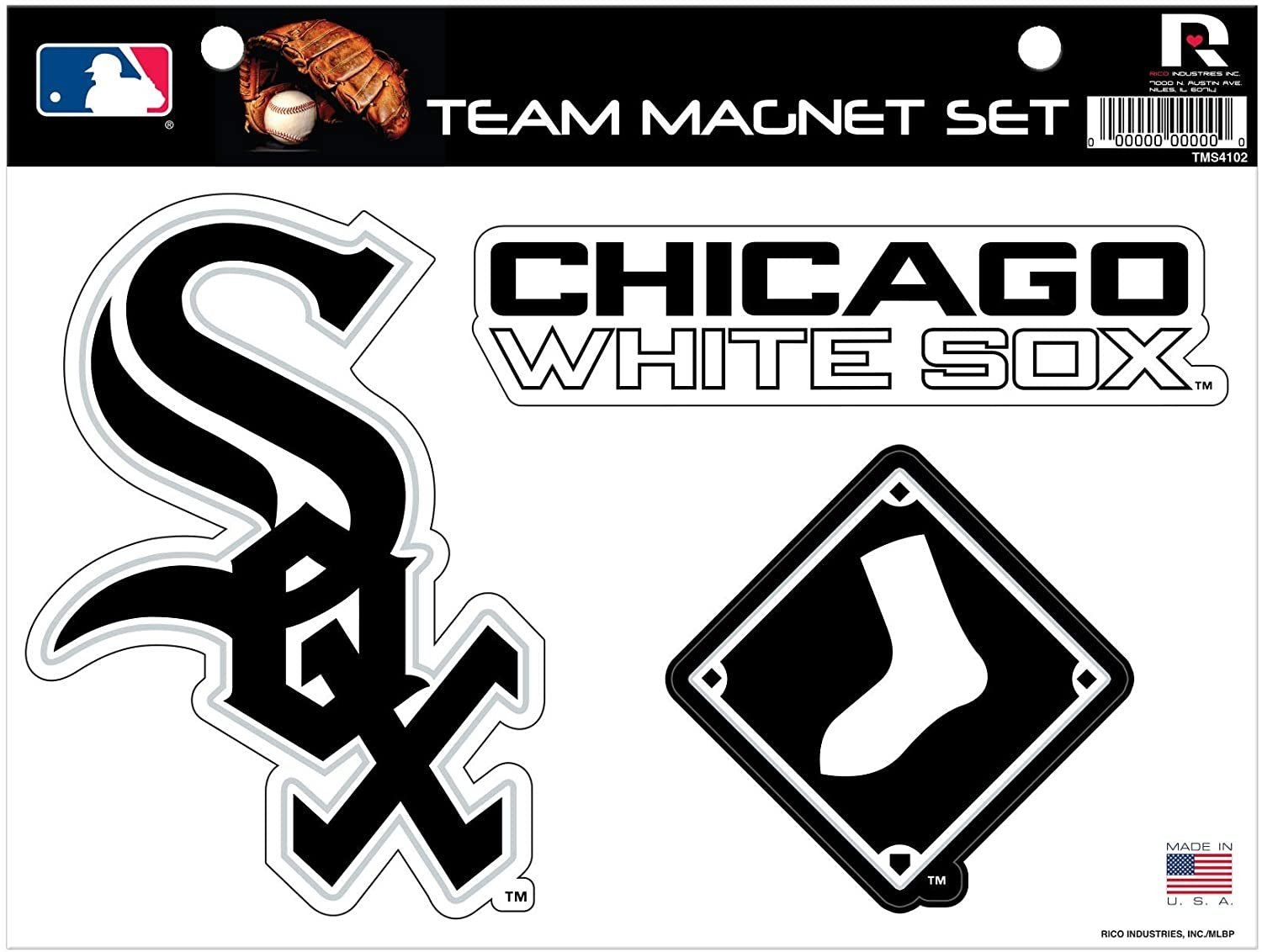 Chicago White Sox Multi Magnet Sheet Shape Cut 8x11 Inch