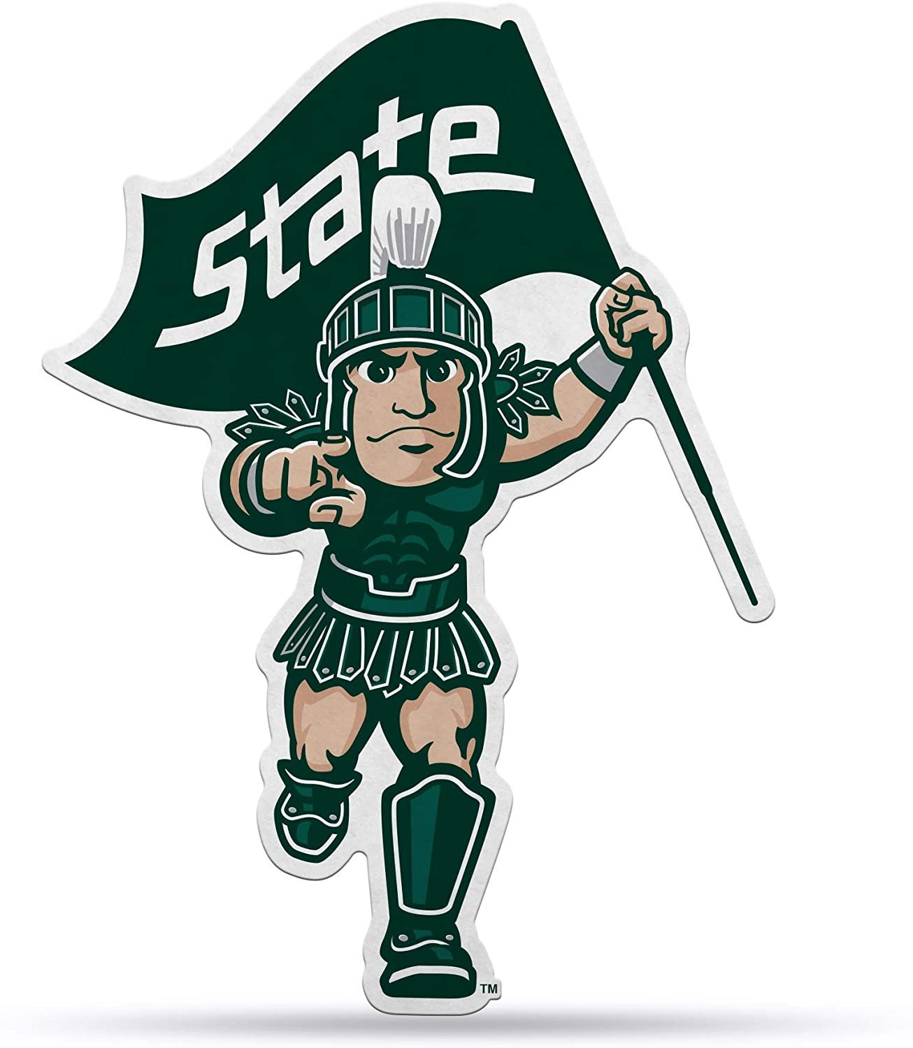 Michigan State Spartans Pennant Mascot Design 18 Inch Soft Felt University of