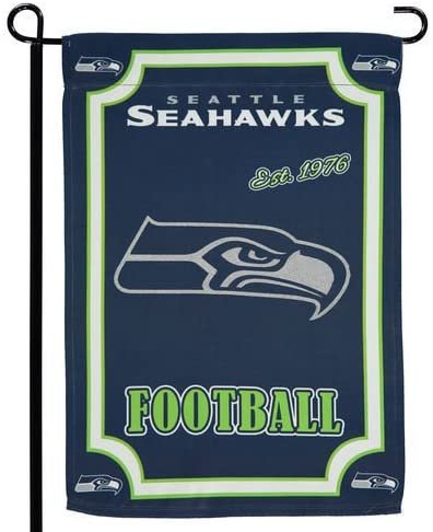Seattle Seahawks Premium Garden Flag Banner, Double Sided, Suede, 13x18 Inch