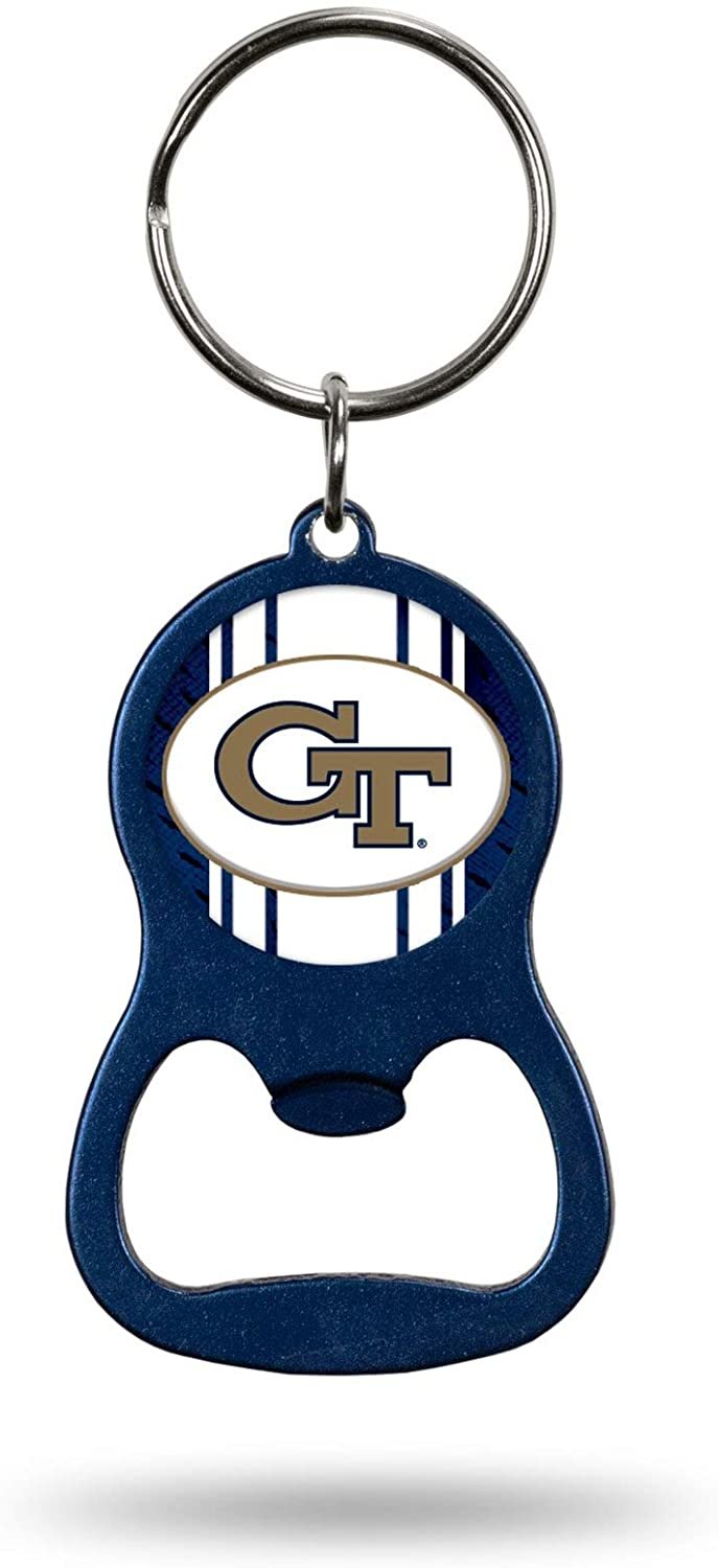 Georgia Tech Yellow Jackets Bottle Opener Keychain Premium Metal Key Chain Decal Emblem University of