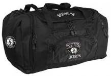 Brooklyn Nets Premium Duffel Bag, Roadblock Design, Embroidered Logo, 20 Inch
