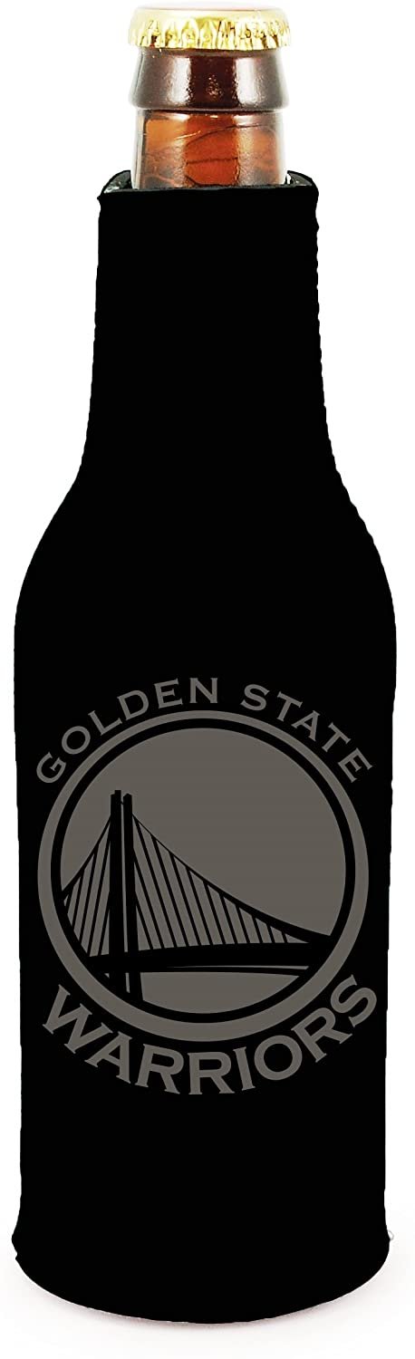 Golden State Warriors 2-Pack Zipper Bottle Tonal Black Beverage Insulator Neoprene Holder Cooler Basketball