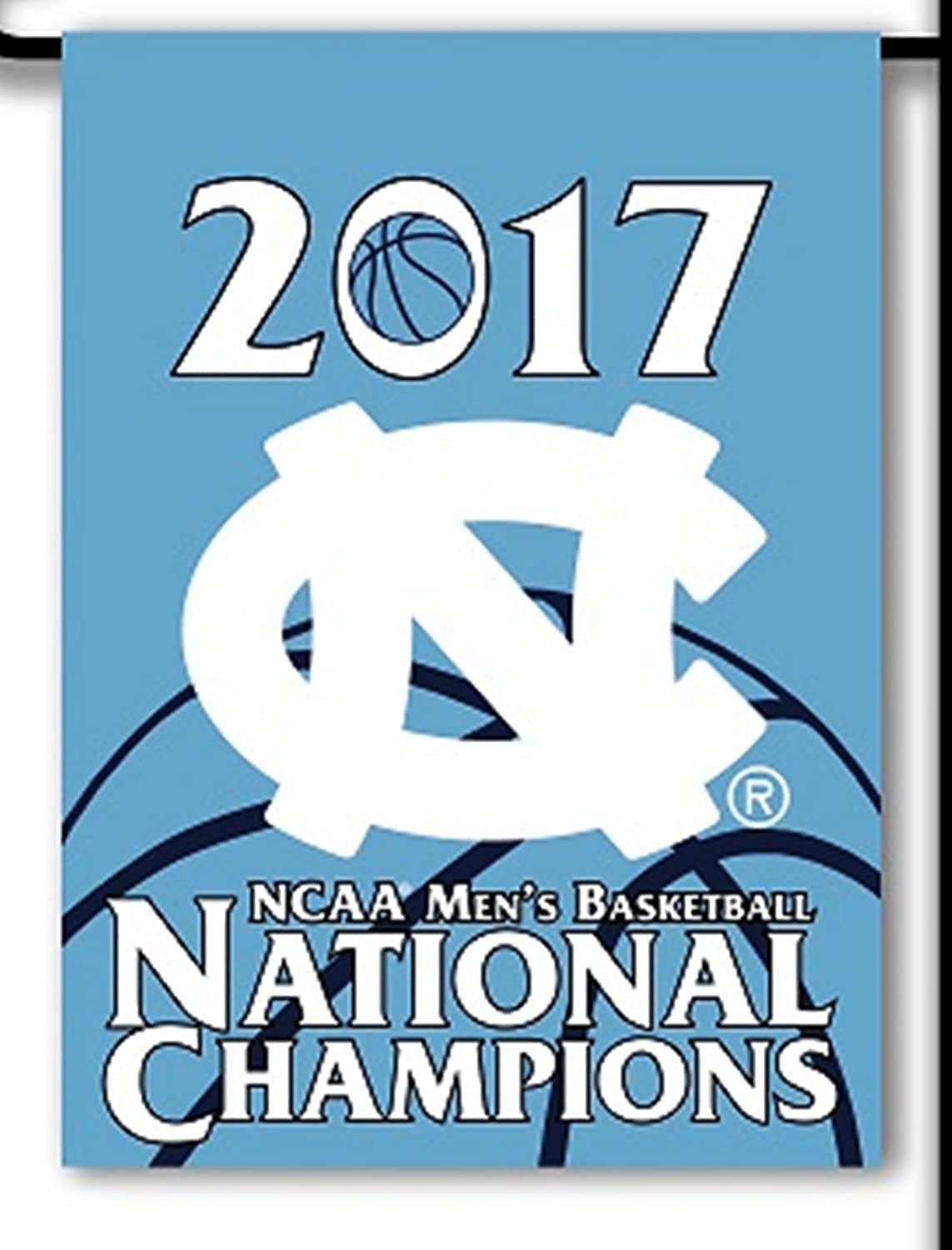 University of North Carolina Tar Heels 2017 Champions Premium Garden Flag Banner, Double Sided, 13x18 Inch