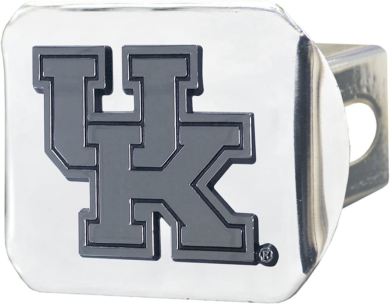 Kentucky Wildcats Hitch Cover Solid Metal with Raised Chrome Metal Emblem 2" Square Type III University of