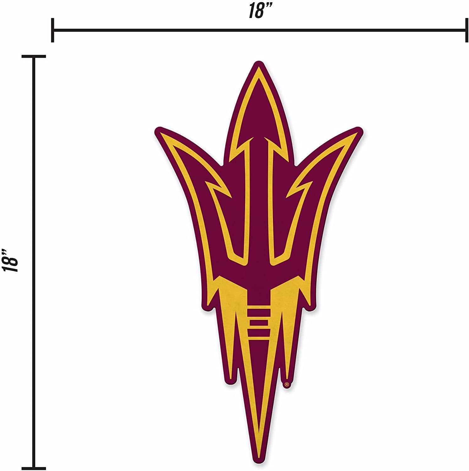 Arizona State Sun Devils Pennant Primary Logo 18 Inch Soft Felt University of