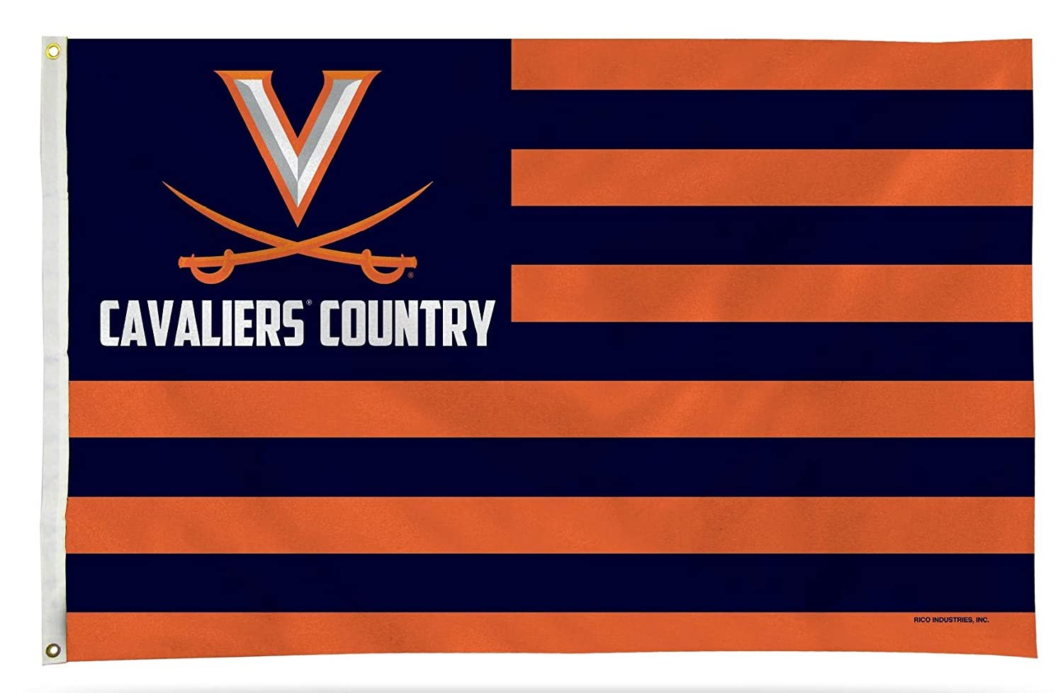 University of Virginia Cavaliers Premium 3x5 Feet Flag Banner, Country Design, Metal Grommets, Outdoor Use, Single Sided