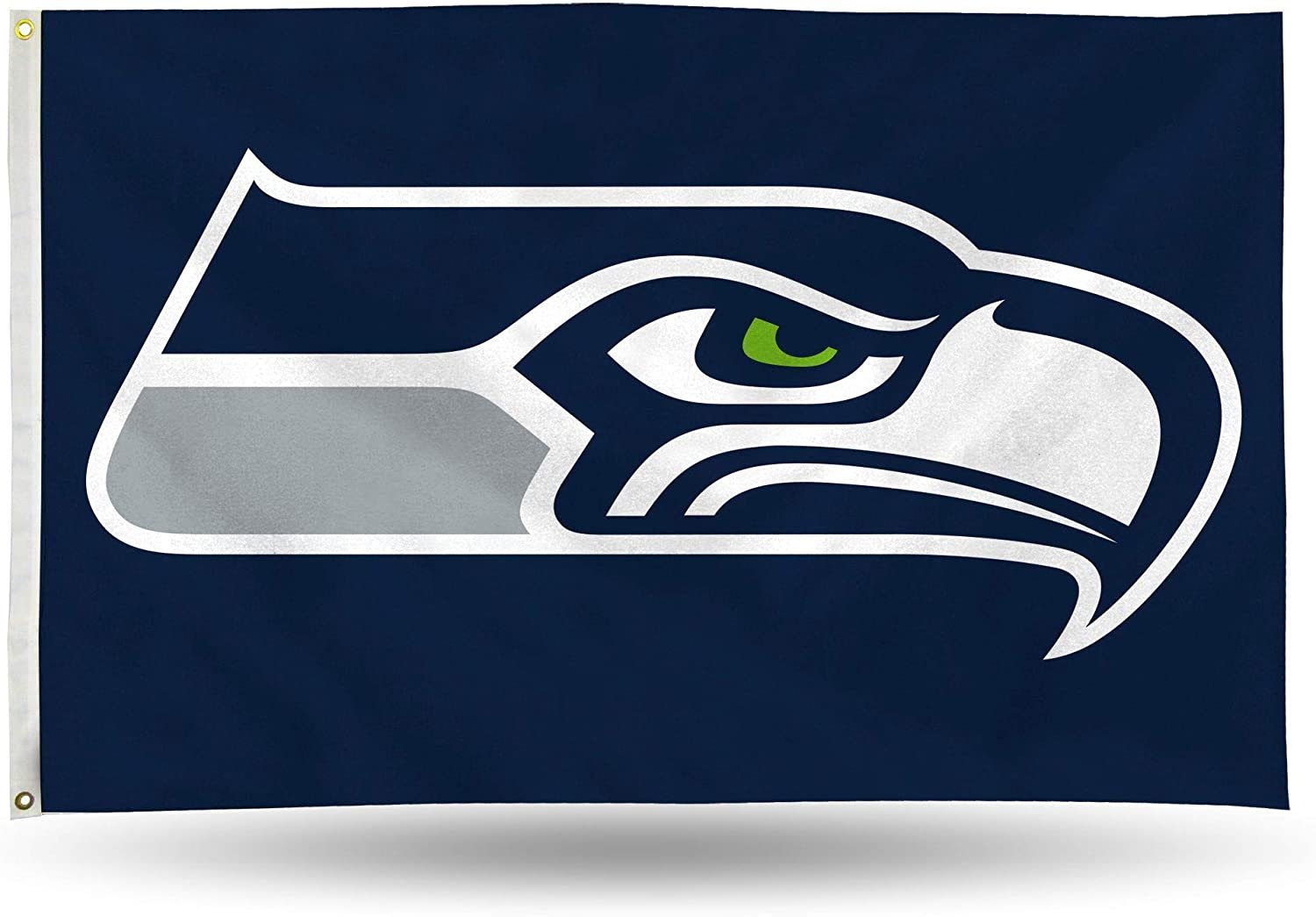 Seattle Seahawks Premium 3x5 Feet Flag Banner, Logo Design, Metal Grommets, Outdoor Use, Single Sided