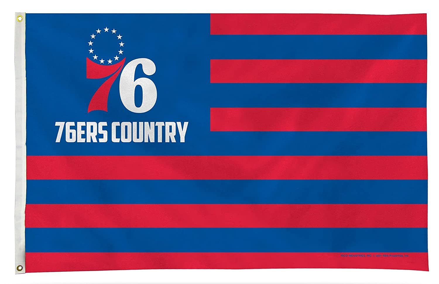 Philadelphia 76ers Flag Banner 3x5 Country Design Premium with Metal Grommets Outdoor House Basketball