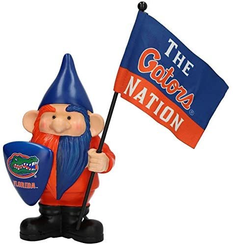 University of Florida Gators 10 Inch Outdoor Garden Gnome, Includes Team Flag