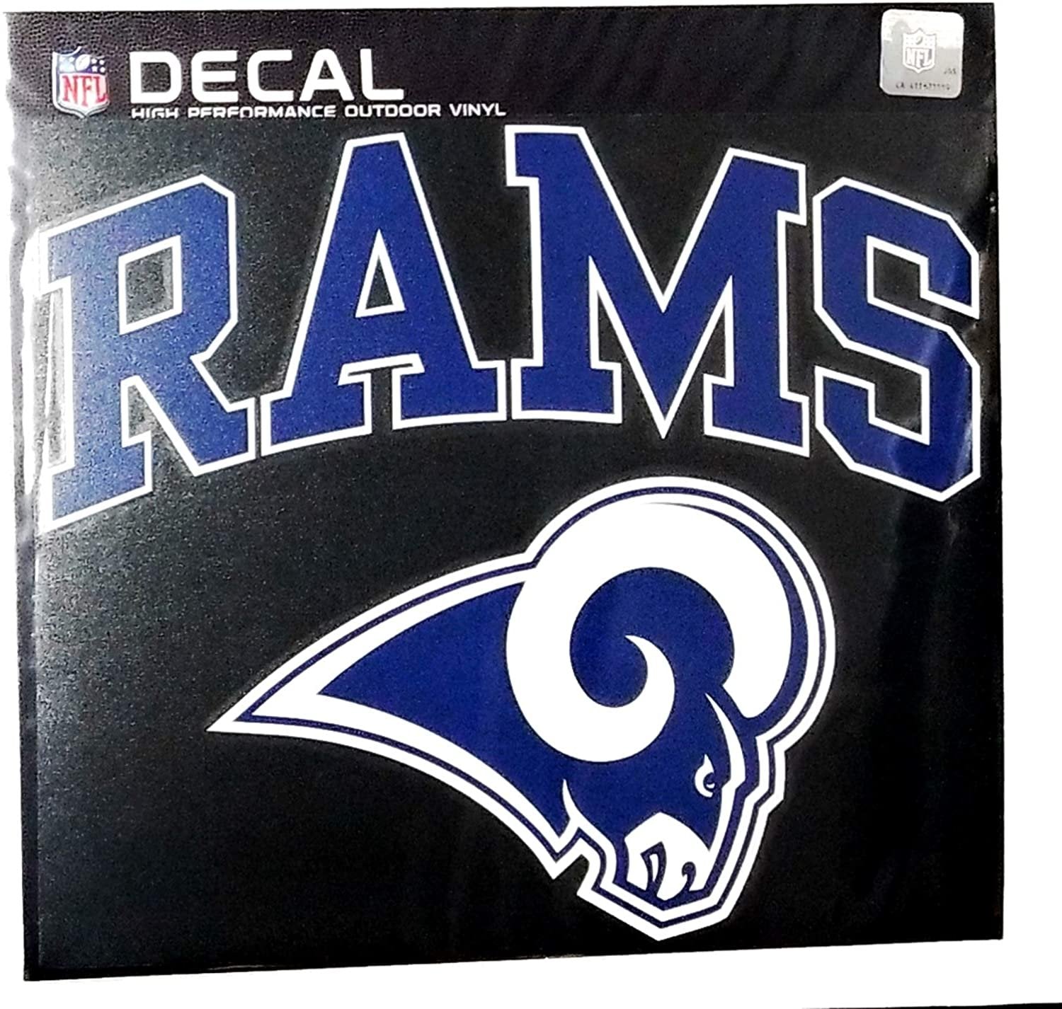 Los Angeles Rams 12 Inch Decal Sticker Auto Home Arch Design Full Adhesive Backing