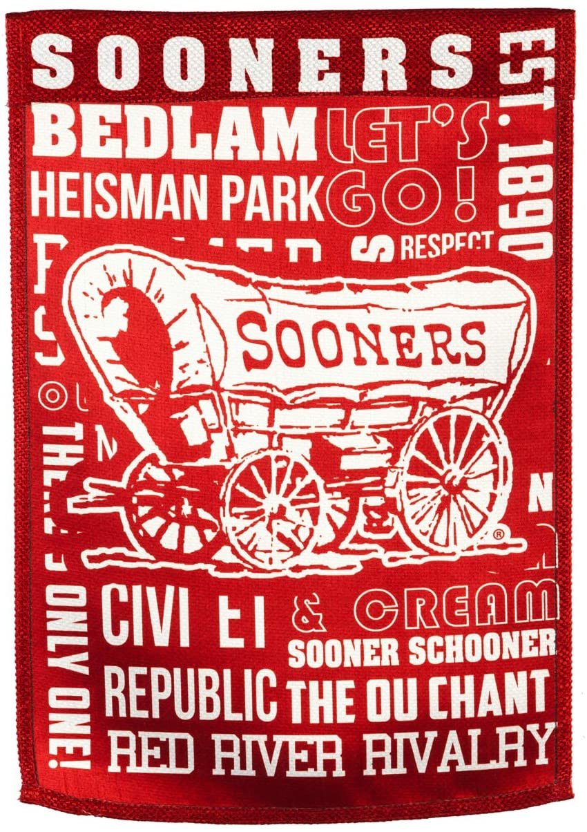 University of Oklahoma Sooners Premium Double Sided Banner Flag 28x44 Inch Fan Rules Design Indoor Outdoor