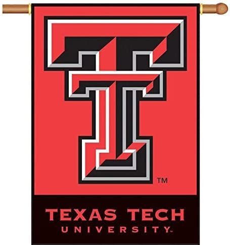 Texas Tech University Red Raiders Premium Double Sided Banner House Flag, 28x40 Inch