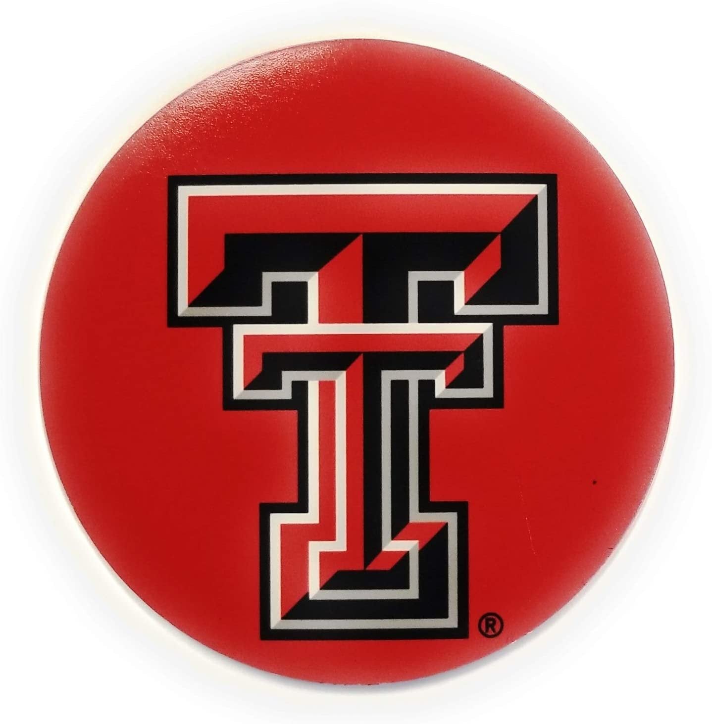 Texas Tech University Red Raiders RED Magnet RR 4" Round Vinyl Auto Home University of