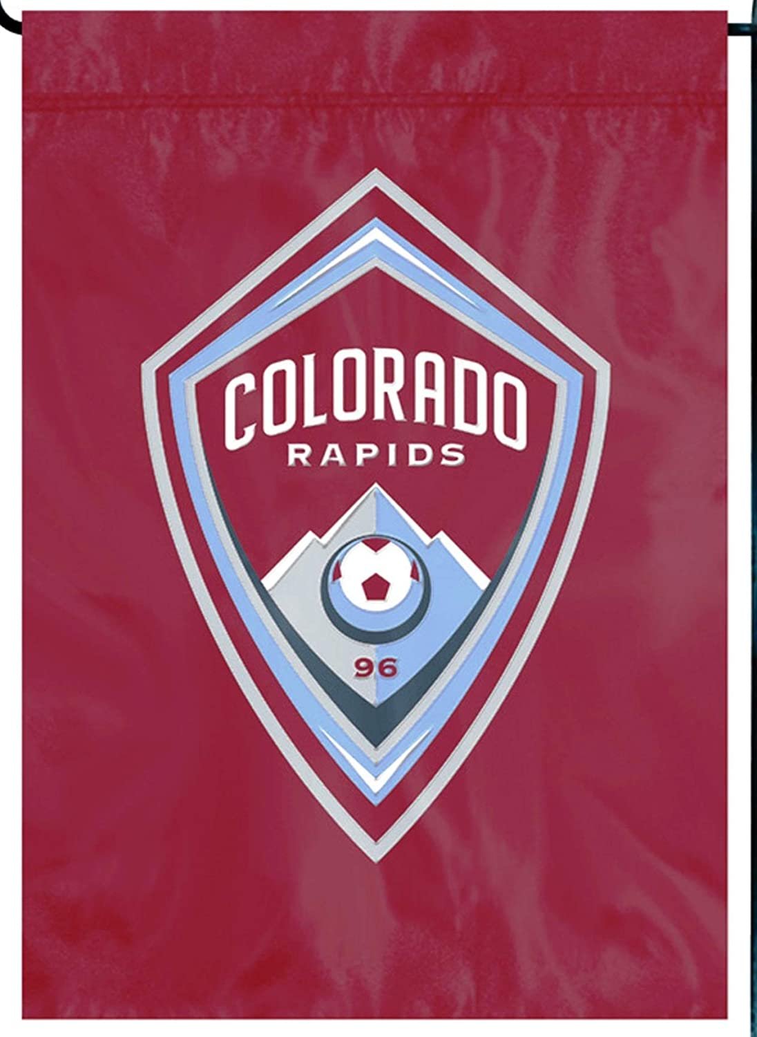 Colorado Rapids Premium Garden Flag Applique & Embroidered Banner Soccer Club