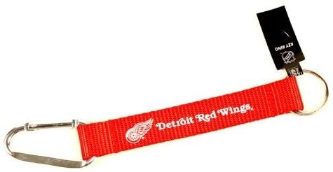 Detroit Red Wings Carabiner Lanyard Keychain with Key Ring
