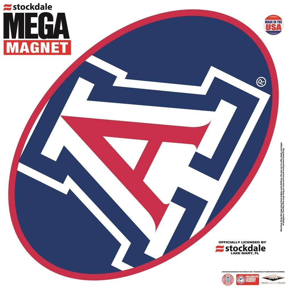 Arizona Wildcats University of 12 Inch Magnet Mega Logo Design Oval