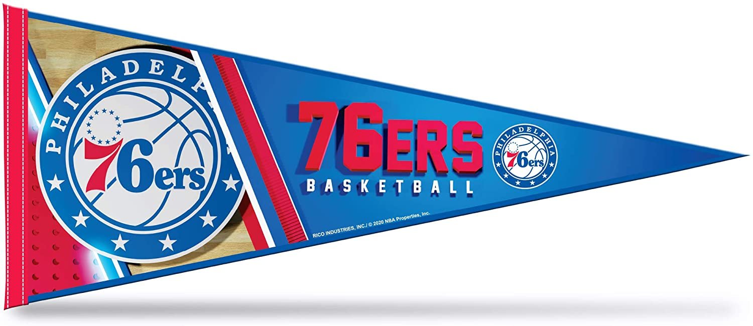 Philadelphia 76ers Pennant 12x30 Inch Soft Felt