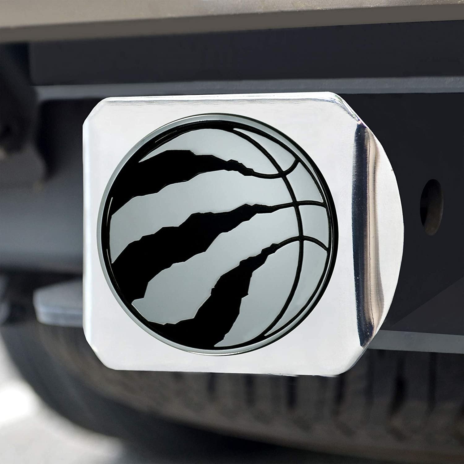 Toronto Raptors Hitch Cover Solid Metal with Raised Chrome Metal Emblem 2" Square Type III