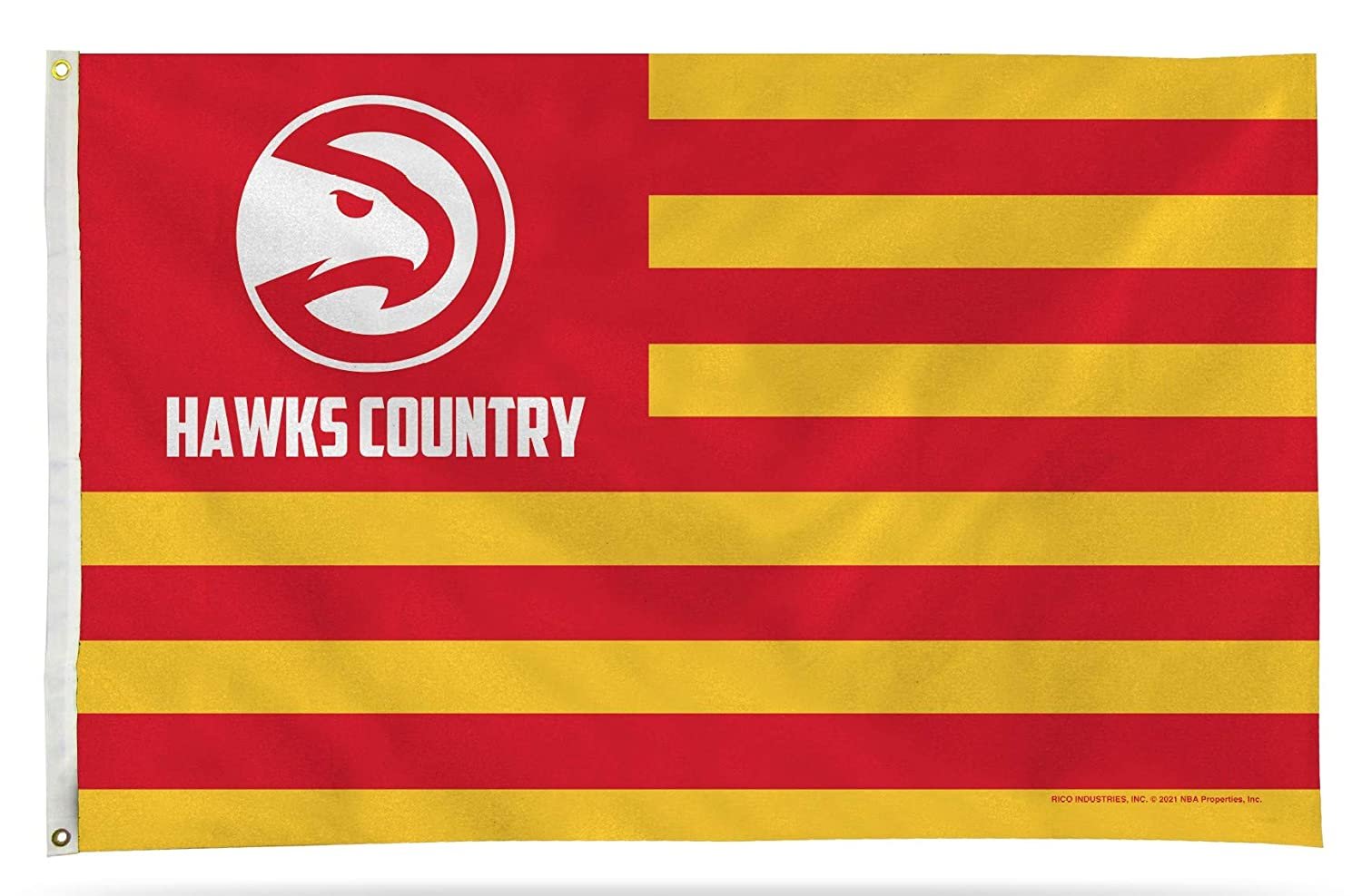 Atlanta Hawks Flag Banner 3x5 Country Design Premium with Metal Grommets Outdoor House Basketball