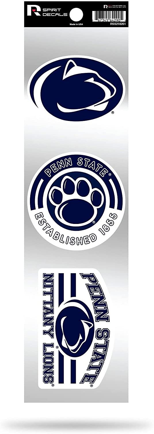 Rico Industries NCAA Penn State Nittany Lions 3-Piece Retro Spirit Decals