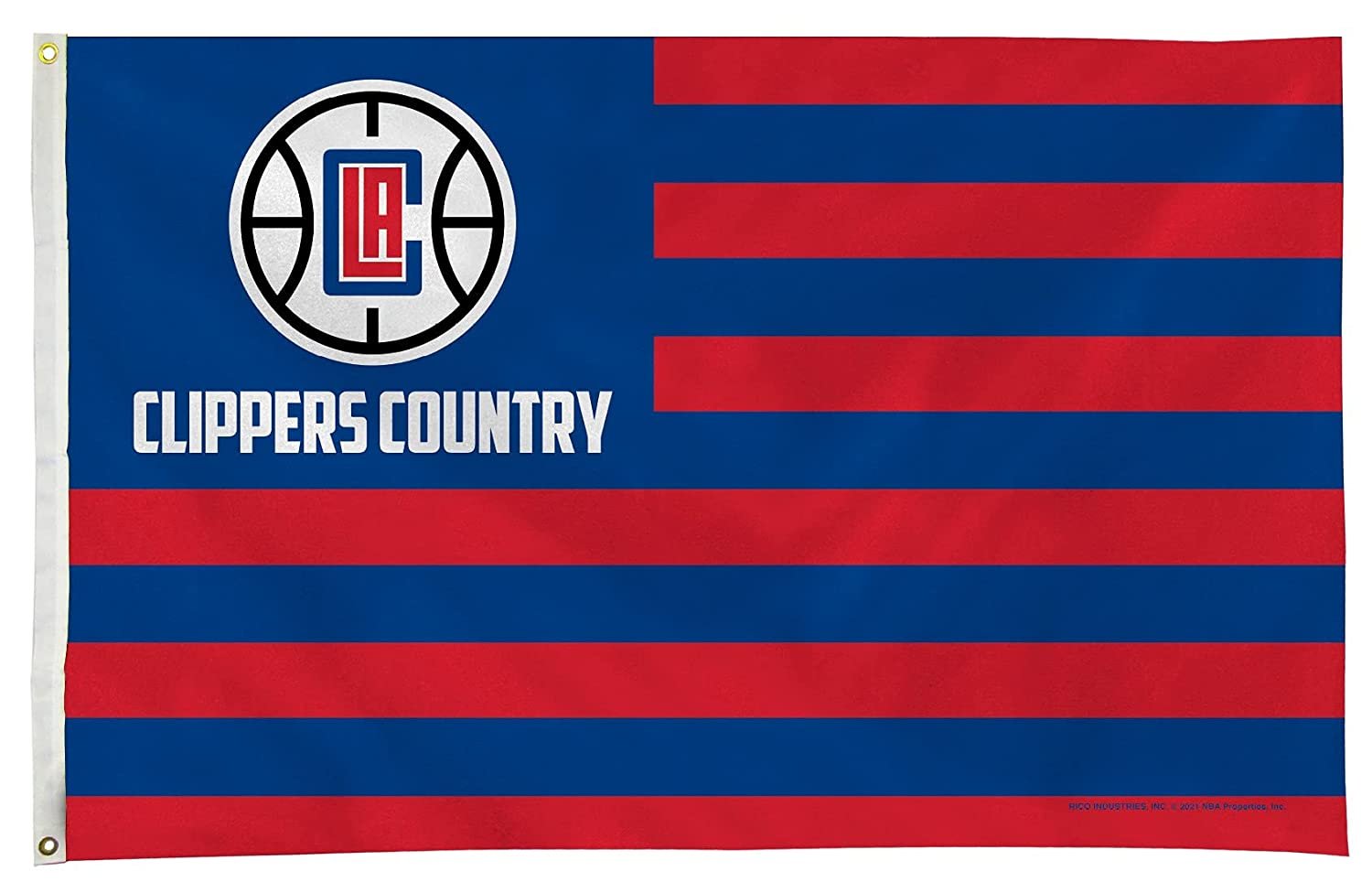 Los Angeles Clippers Flag Banner 3x5 Country Design Premium with Metal Grommets Outdoor House Basketball
