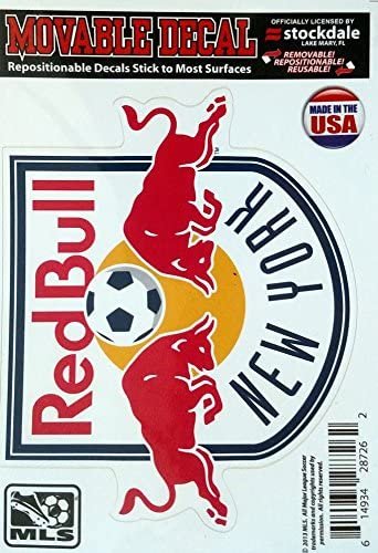New York Red Bulls 5" Vinyl Die Cut Decal Sticker Repositionable MLS Soccer Football Club