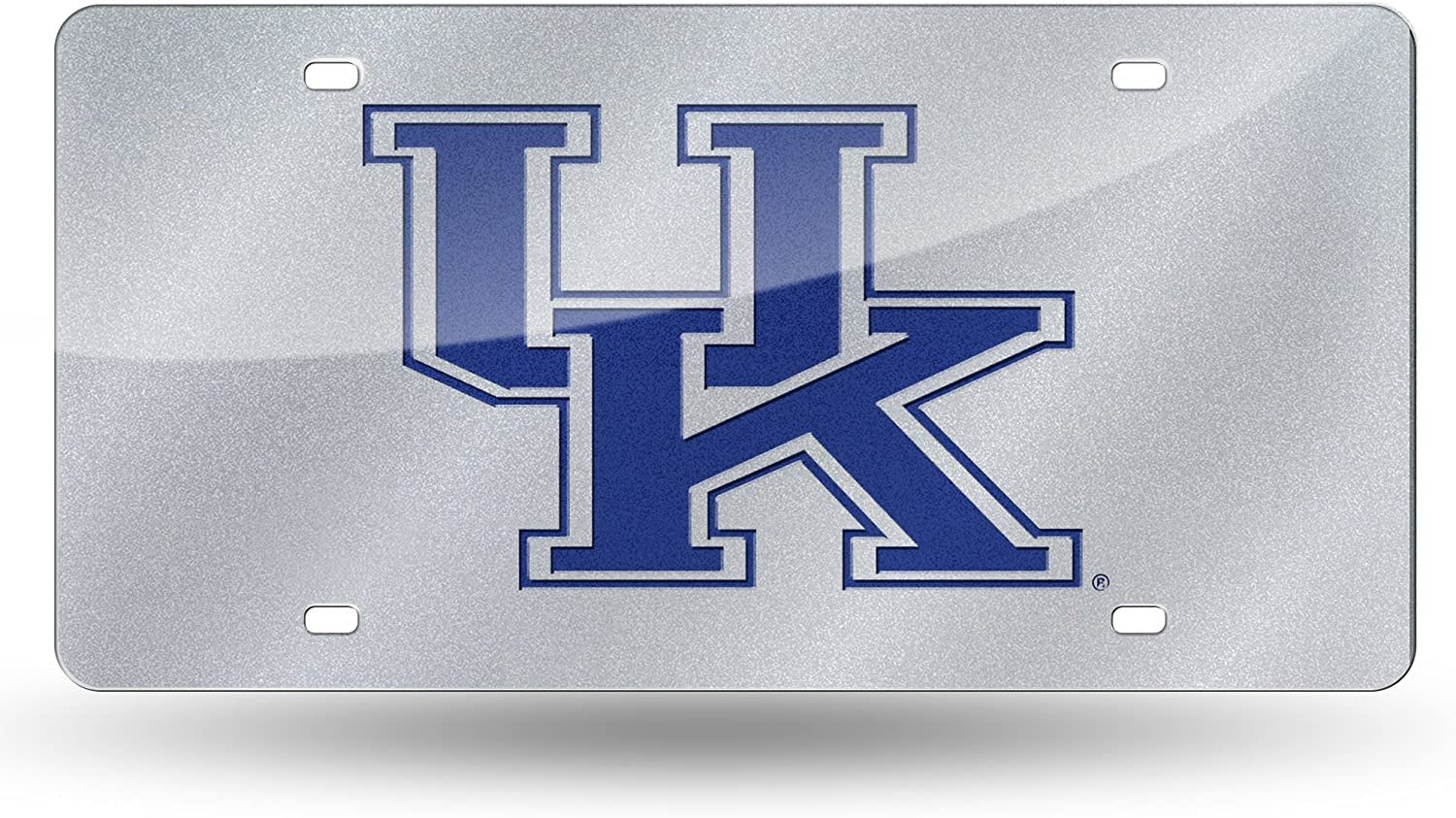 University of Kentucky Wildcats Premium Laser Cut Tag License Plate, Bling Style, Mirrored Acrylic Inlaid, 12x6 Inch