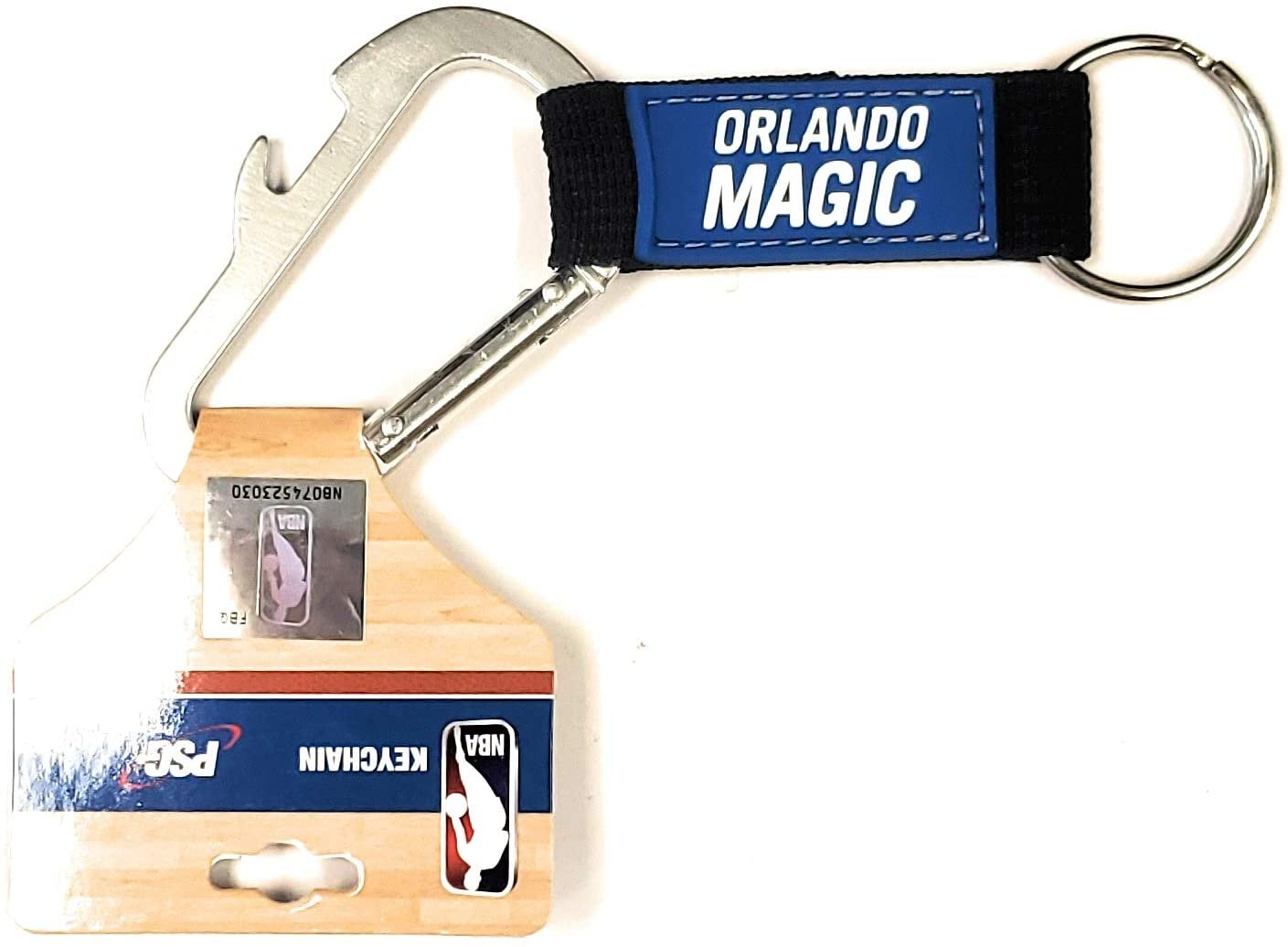 Orlando Magic Premium Carabiner Clip Bottle Opener Keychain Combo Basketball