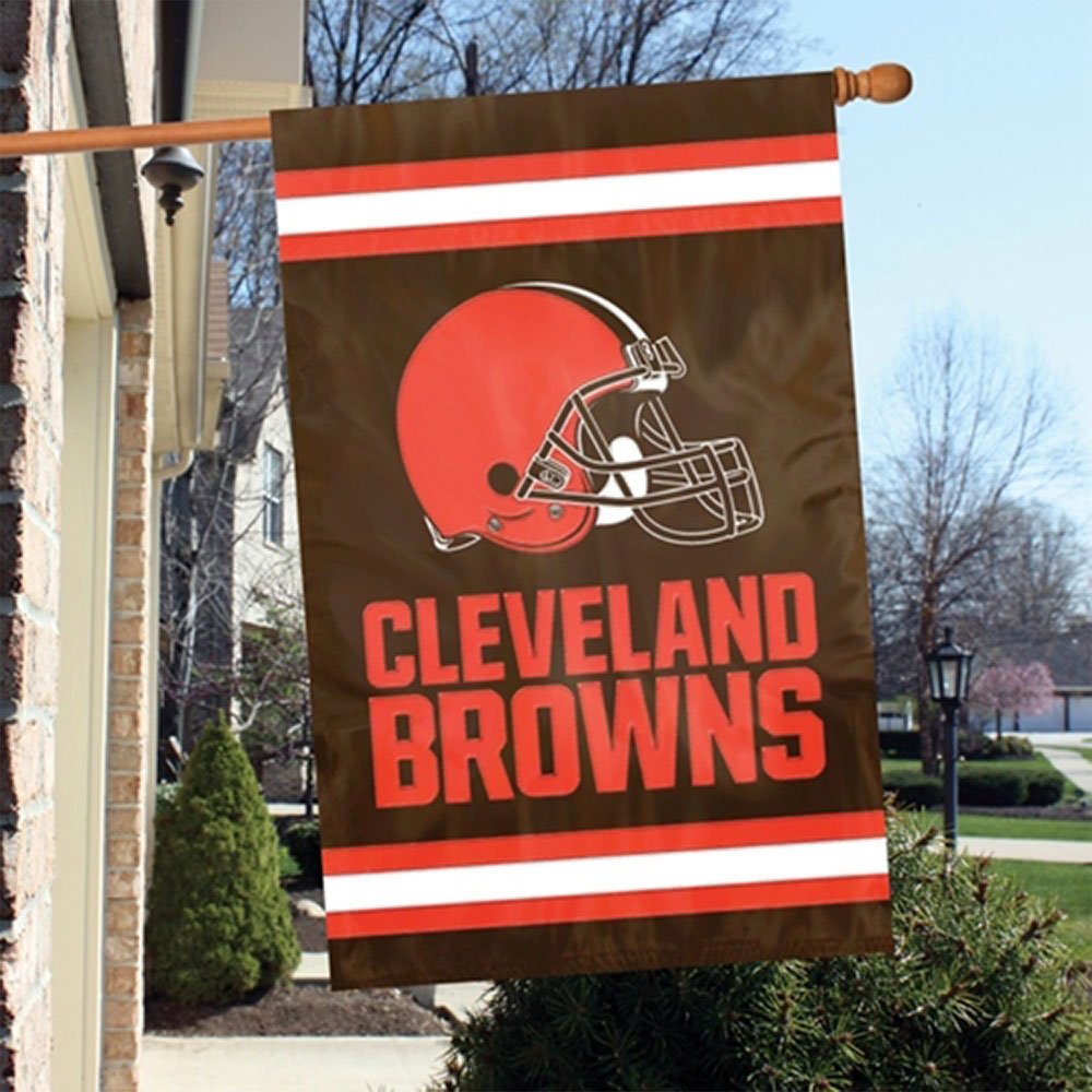Cleveland Browns Premium Double Sided Banner Flag, Applique, 28x44 Inch