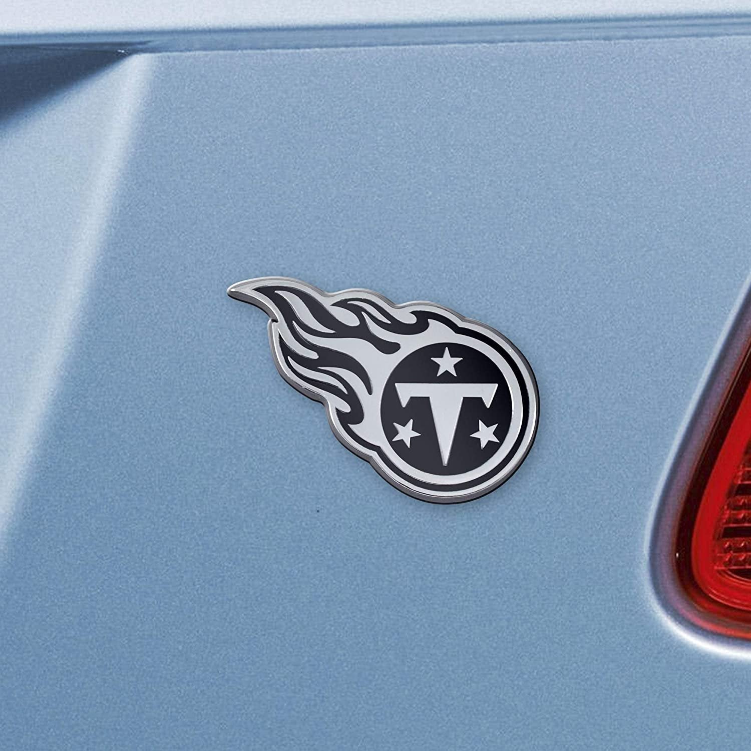 Tennessee Titans Solid Metal Raised Auto Emblem Decal Adhesive Backing