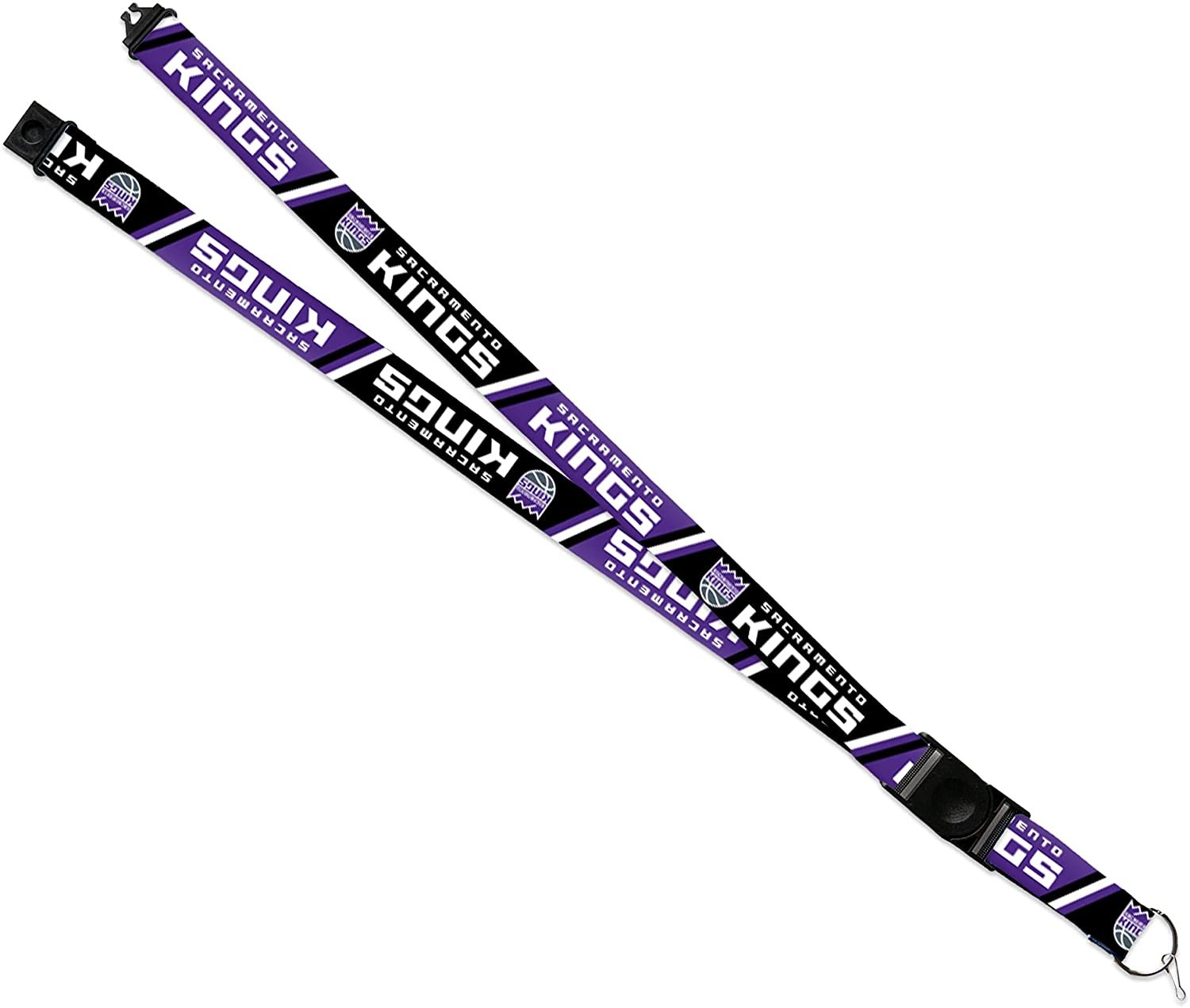 Sacramento Kings Premium Lanyard Keychain 18 Inch Button Clip Safety Breakaway