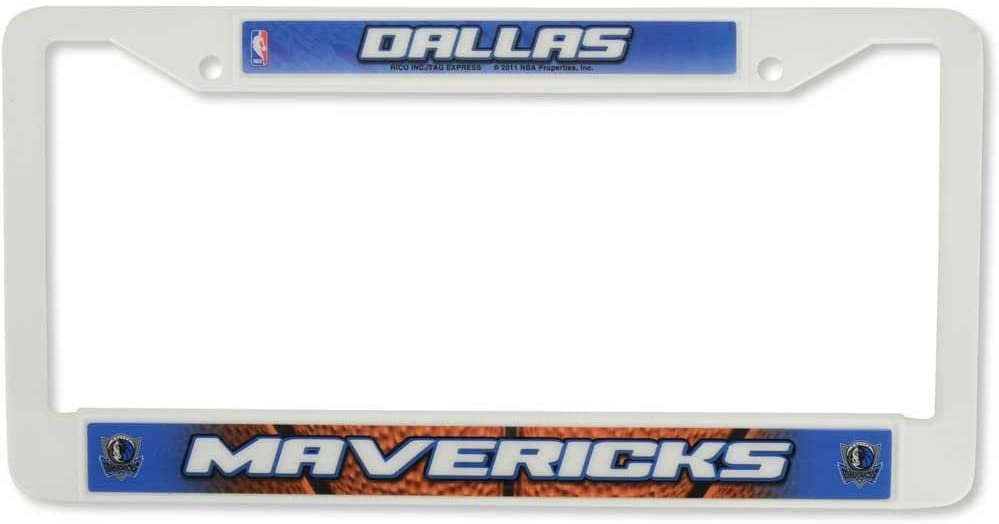 Dallas Mavericks Plastic License Plate Frame Tag Cover, 6x12 Inch