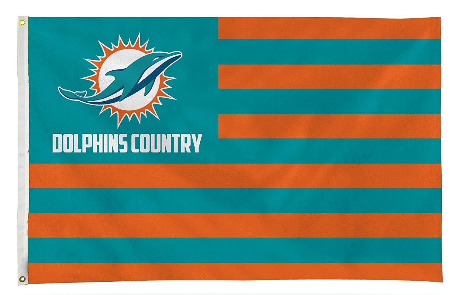 Miami Dolphins Flag Banner 3x5 Country Design Premium with Metal Grommets Outdoor House Football