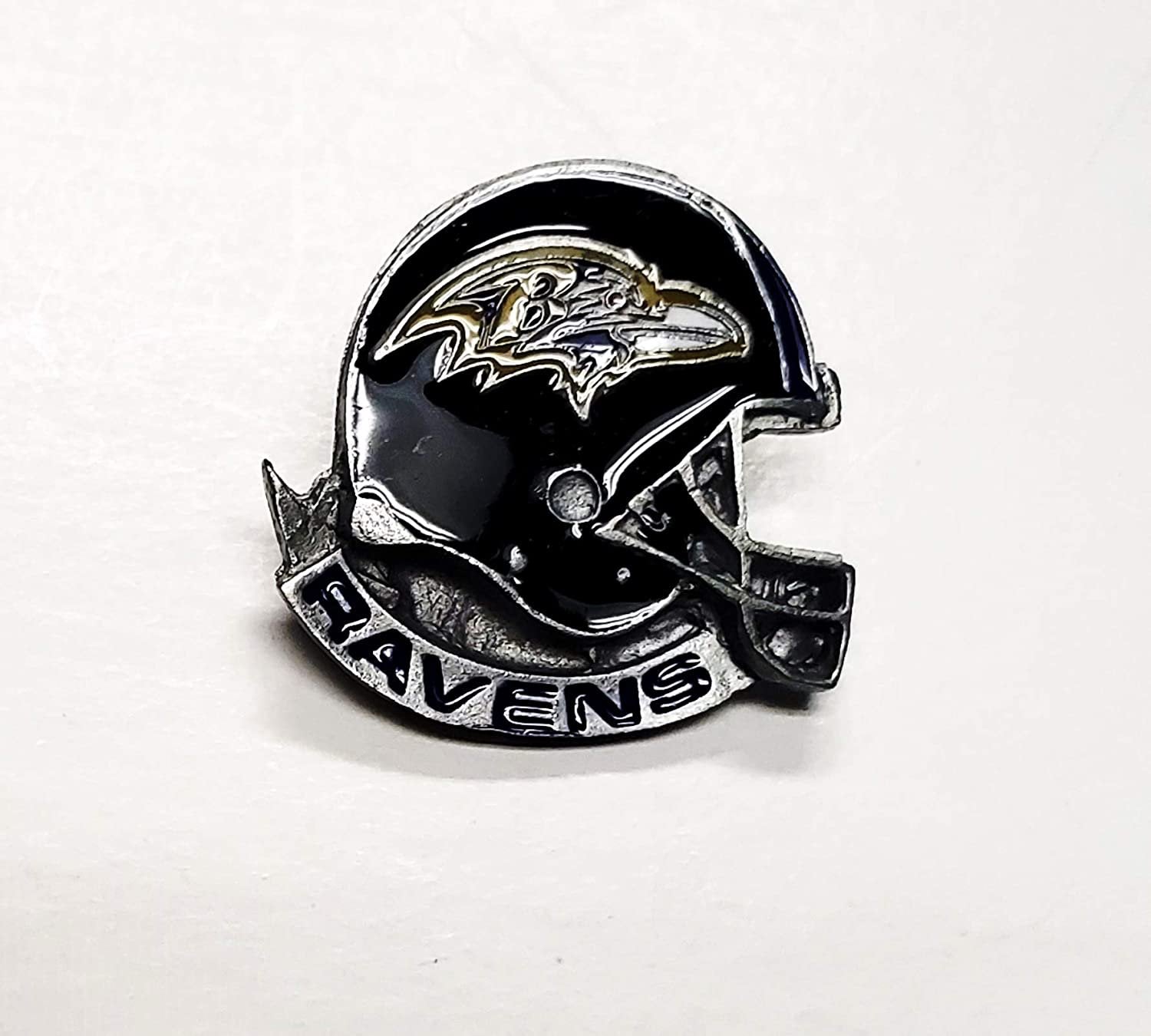 Baltimore Ravens Helmet Premium Metal Pin, Lapel Hat Tie, Push Pin Backing
