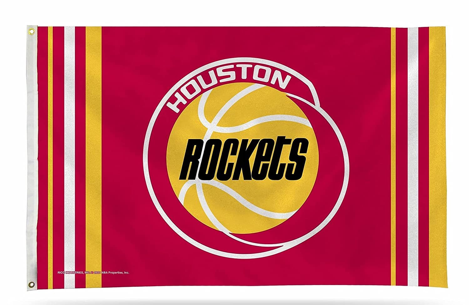 Houston Rockets Flag Banner 3x5 Retro Design Premium with Metal Grommets Outdoor House Basketball