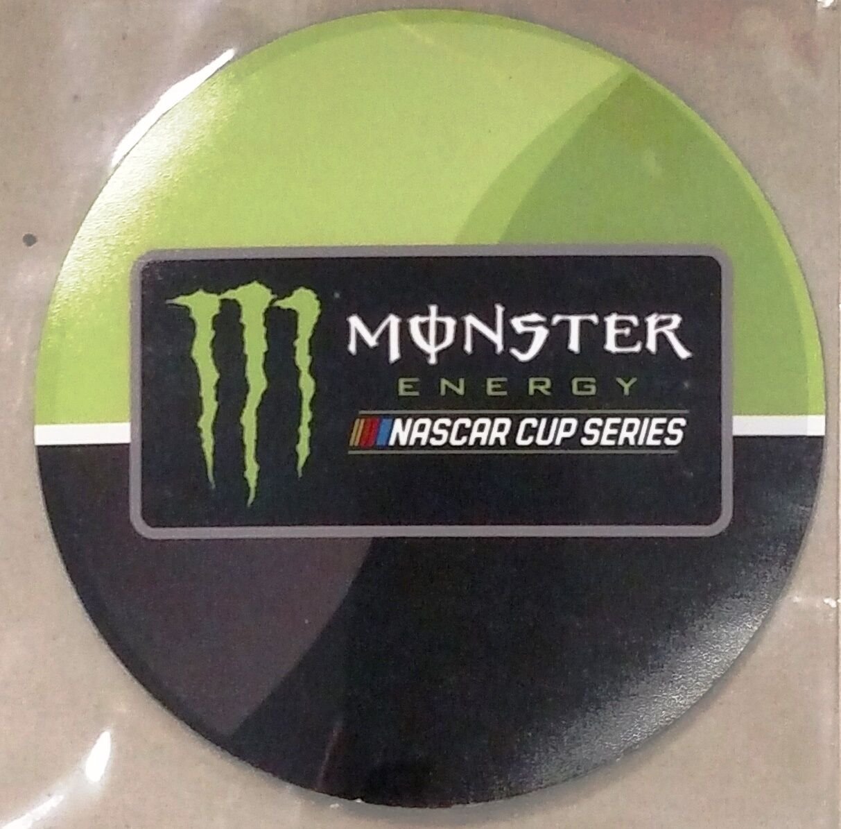 Monster Energy Cup DECAL 4" Round Vinyl Auto Home Nascar Racing Series