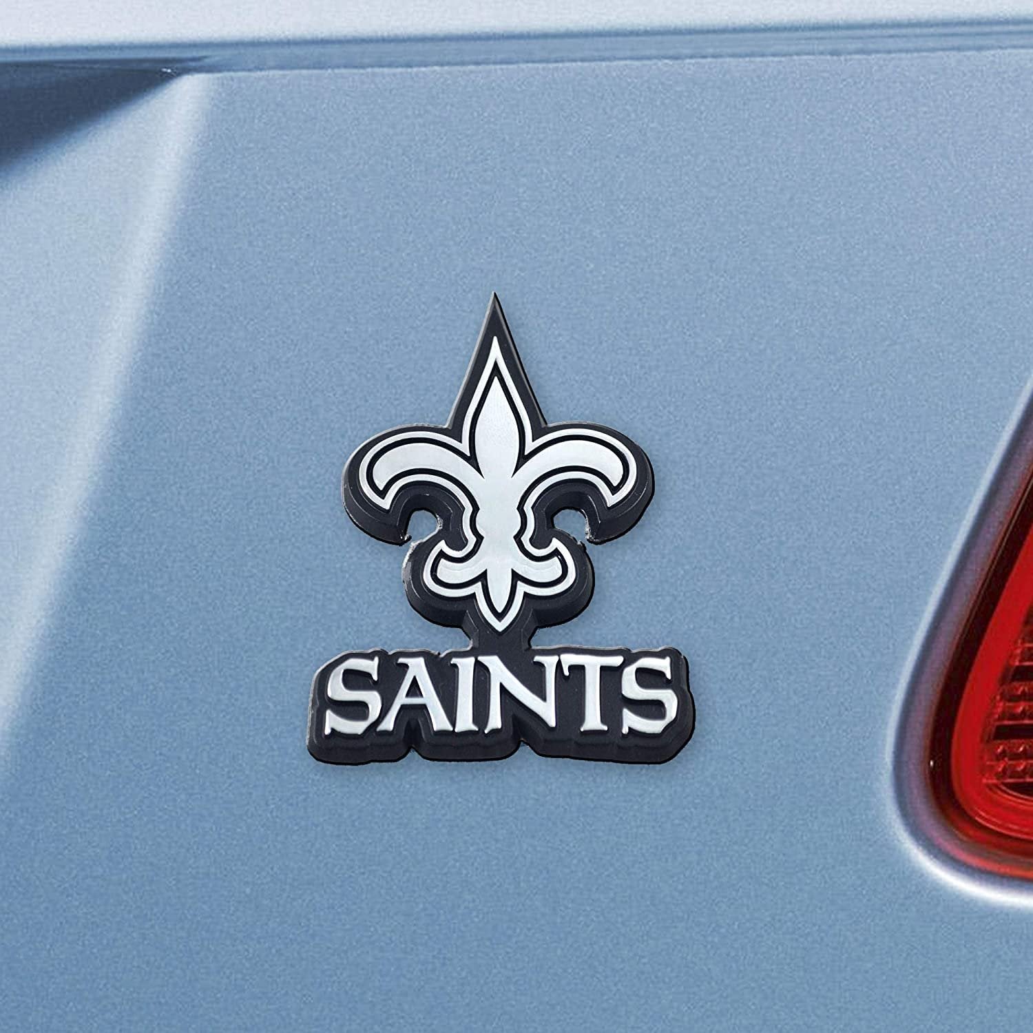 New Orleans Saints Solid Metal Raised Auto Emblem Decal Adhesive Backing