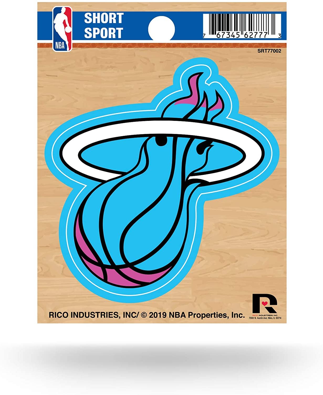 Miami Heat 3 Inch Decal Sticker City Lights Edition Flat Vinyl Die Cut Full Adhesive Backing