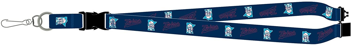 Minnesota Twins Throwback Retro Logo Premium Lanyard Keychain Double Sided Breakaway Safety Design Adult 18 Inch