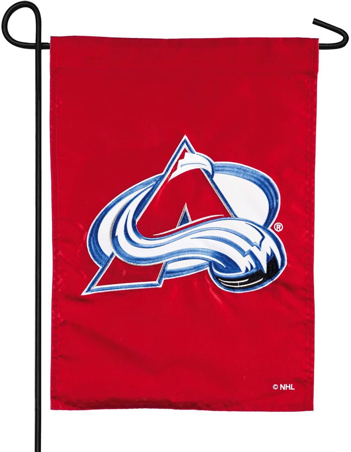 Colorado Avalanche Premium Garden Flag Banner, Double Sided, Emroidered, 13x18 Inch