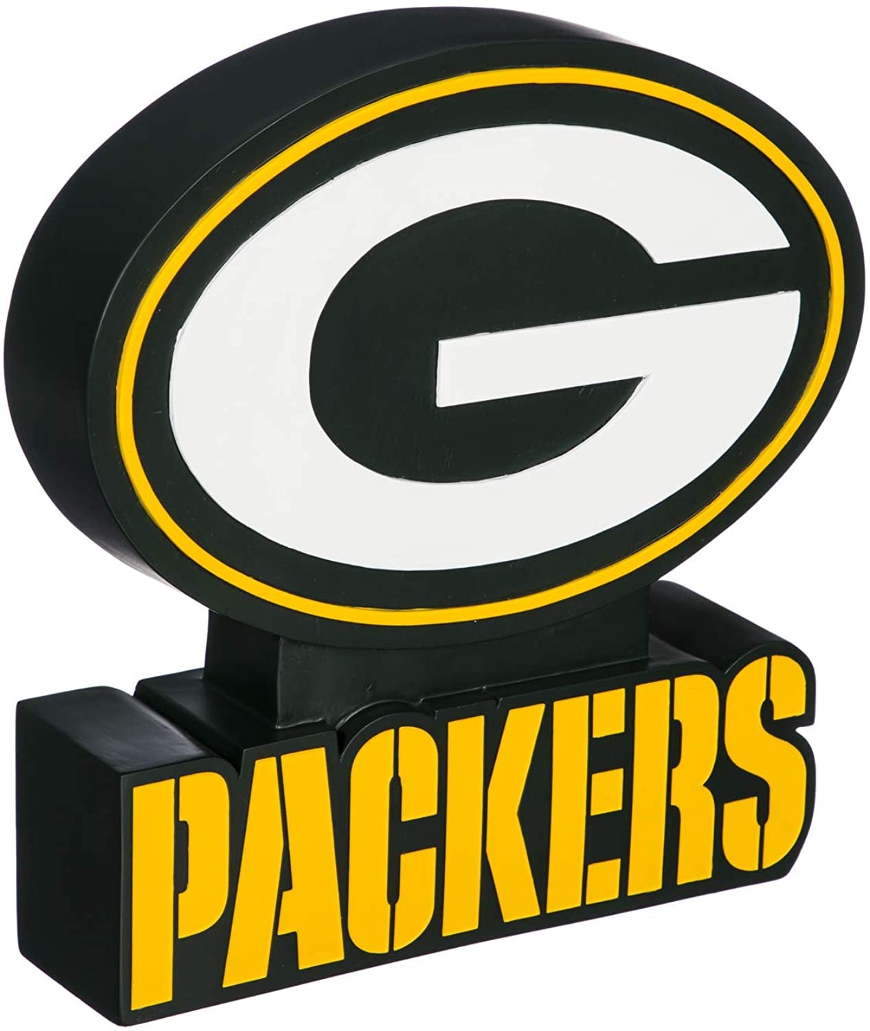 Green Bay Packers 12 Inch Mascot Tiki Totem Garden Statue Resin Outdoor Decoration