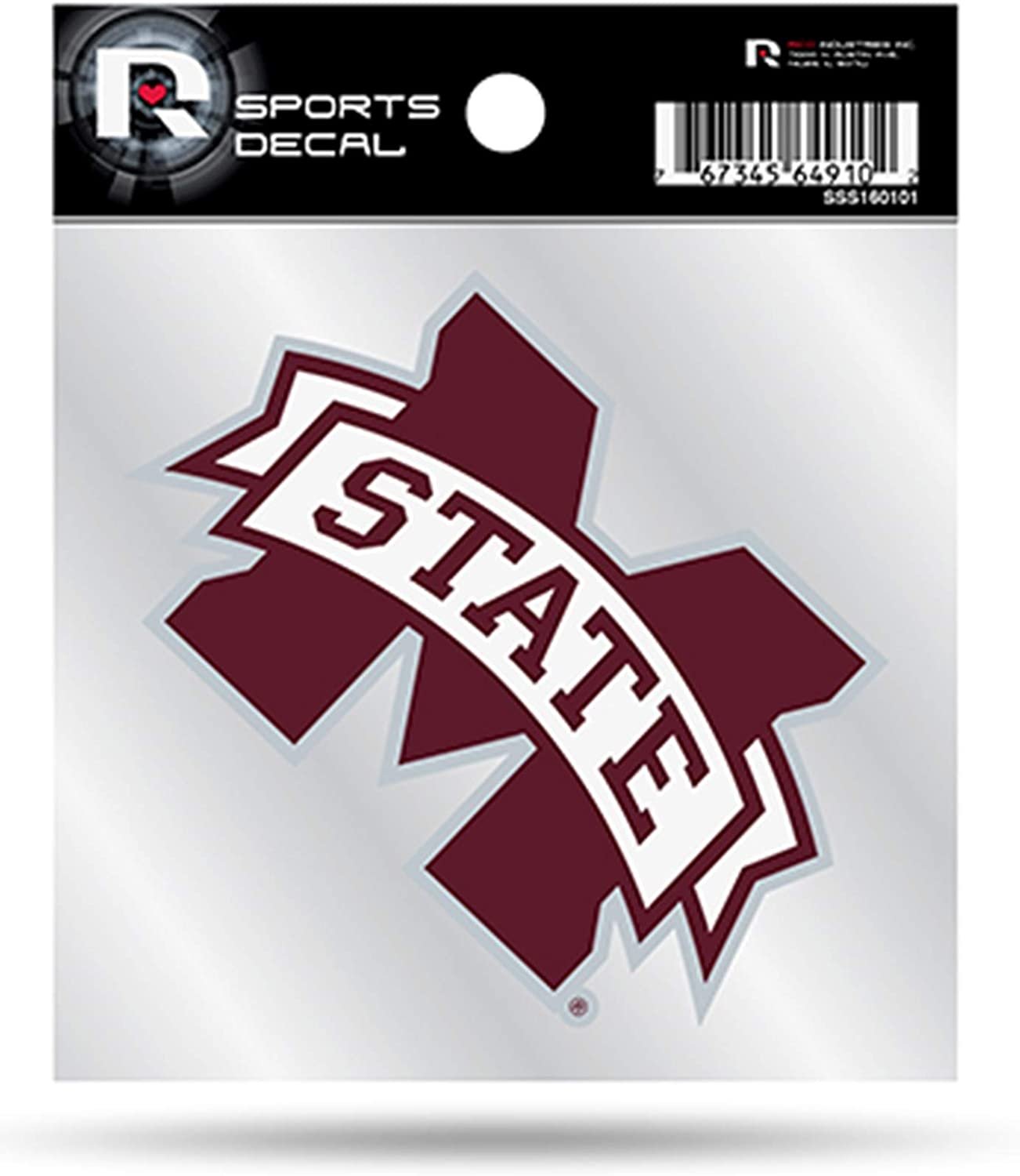 Mississippi State Bulldogs Premium 4x4 Decal with Clear Backing Flat Vinyl Auto Home Sticker University of