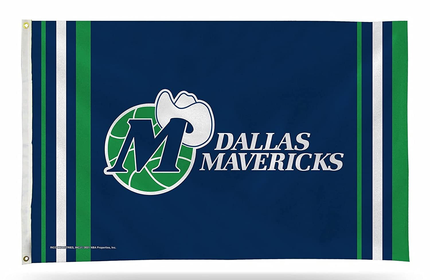 Dallas Mavericks Premium 3x5 Feet Flag Banner, Retro Logo, Metal Grommets, Outdoor Indoor, Single Sided