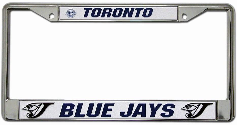 Toronto Blue Jays Metal License Plate Frame Chrome Tag Cover 6x12 Inch