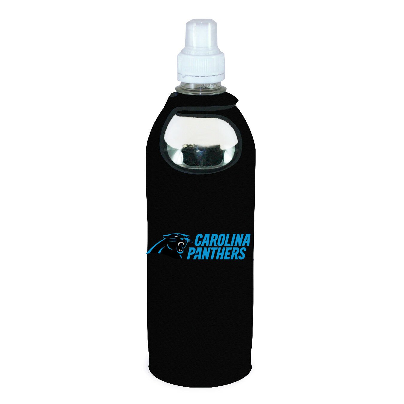 Carolina Panthers 1/2 Liter Water Soda Bottle Koozie Holder Cooler Clip Football