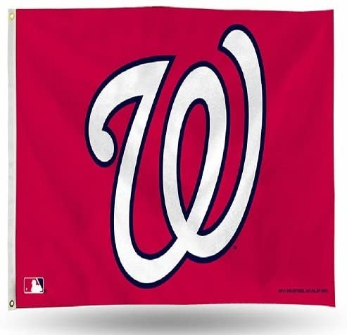 Washington Nationals Premium 3x5 Feet Flag Banner, Logo Design, Metal Grommets, Outdoor Use, Single Sided