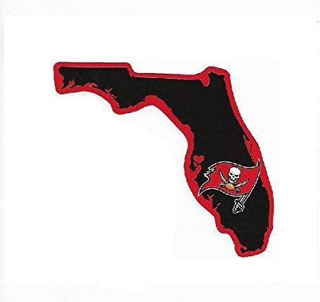 Tampa Bay Buccaneers 5 Inch Sticker Decal, Home State Design, Flat Vinyl, Full Adhesive Backing